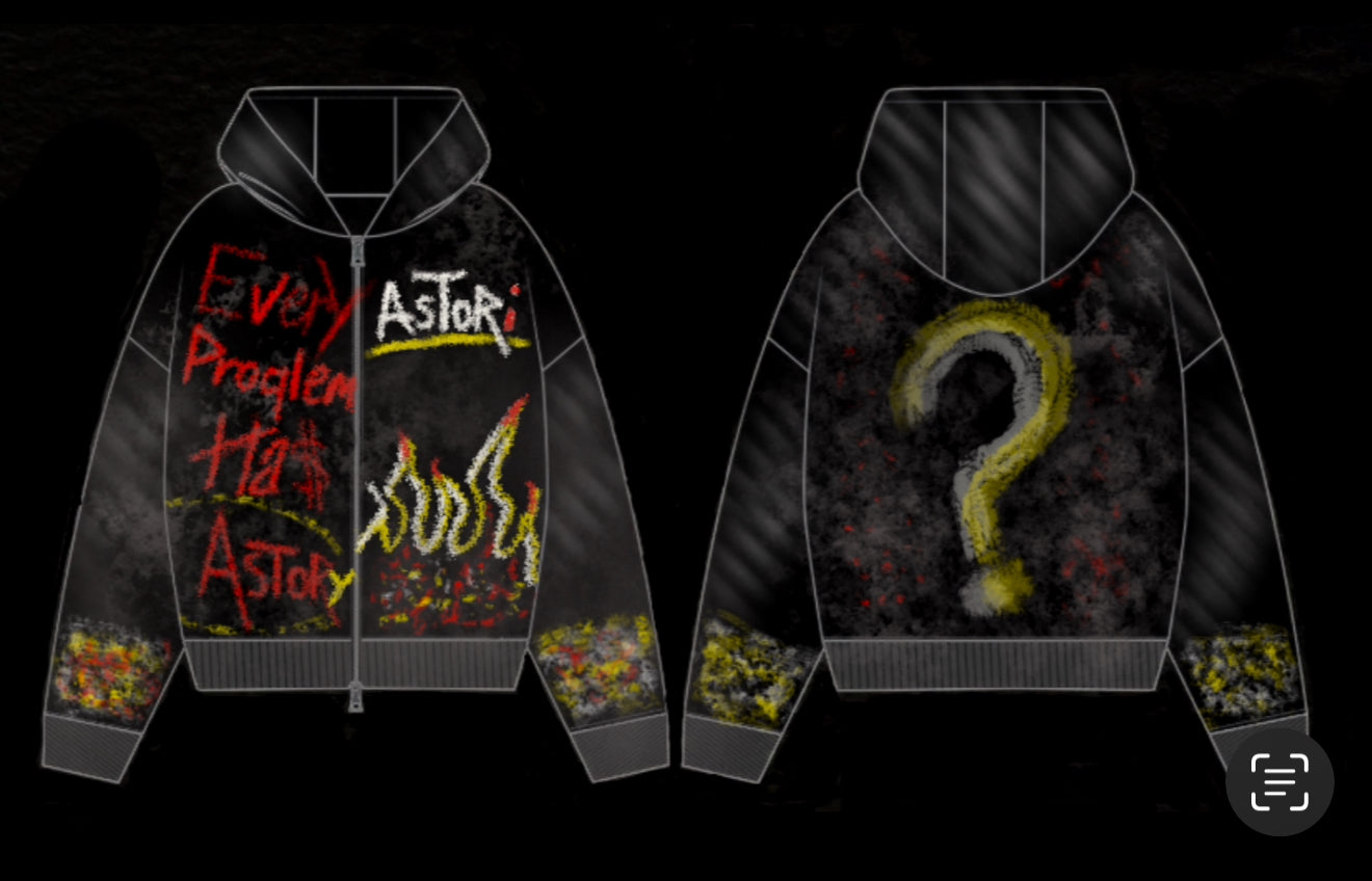 PRE-ORDER BLACK FLAME HOODIE